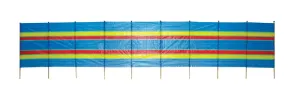 10 Pole Beach Windbreak - 5' ''NALU''