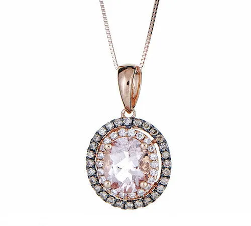 14K GOLD MORGANITE PENDANT SKU# 80049