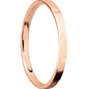 14K Rose Gold with Hammer Finish