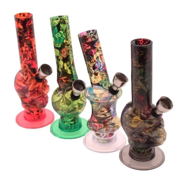 15cm Acrylic Waterpipe Bongs - Various Funky Designs