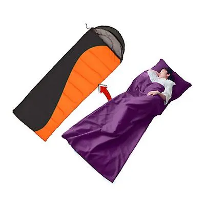 180*210cm purple Household anti dirty sleeping bag, portable liner, ultra-light hotel travel sleeping bag AZ21657