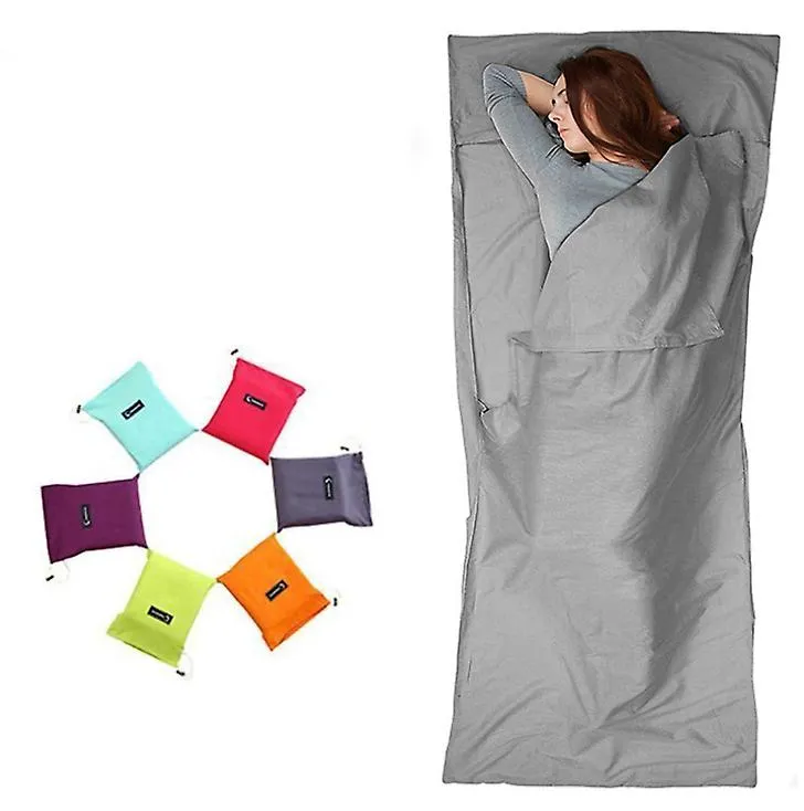 180*210cm purple Household anti dirty sleeping bag, portable liner, ultra-light hotel travel sleeping bag AZ21657