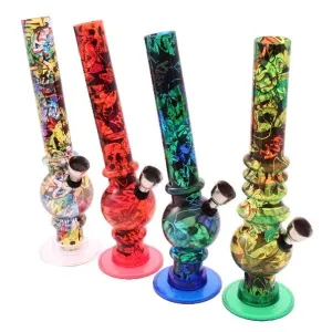 20cm Acrylic Waterpipe Bongs - Various Funky Designs