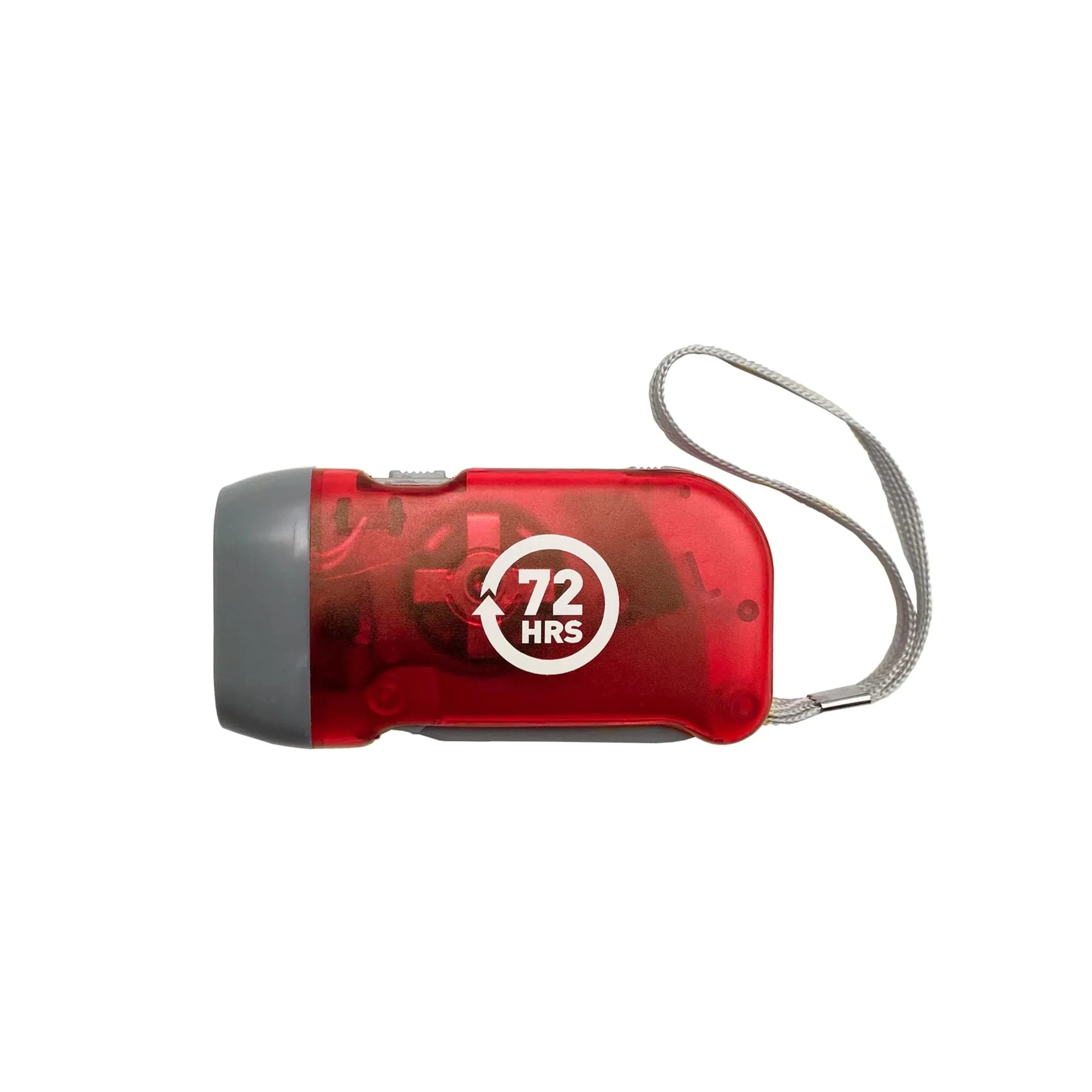 72HRS Hand-Crank Flashlight, LED Dynamo Flashlight