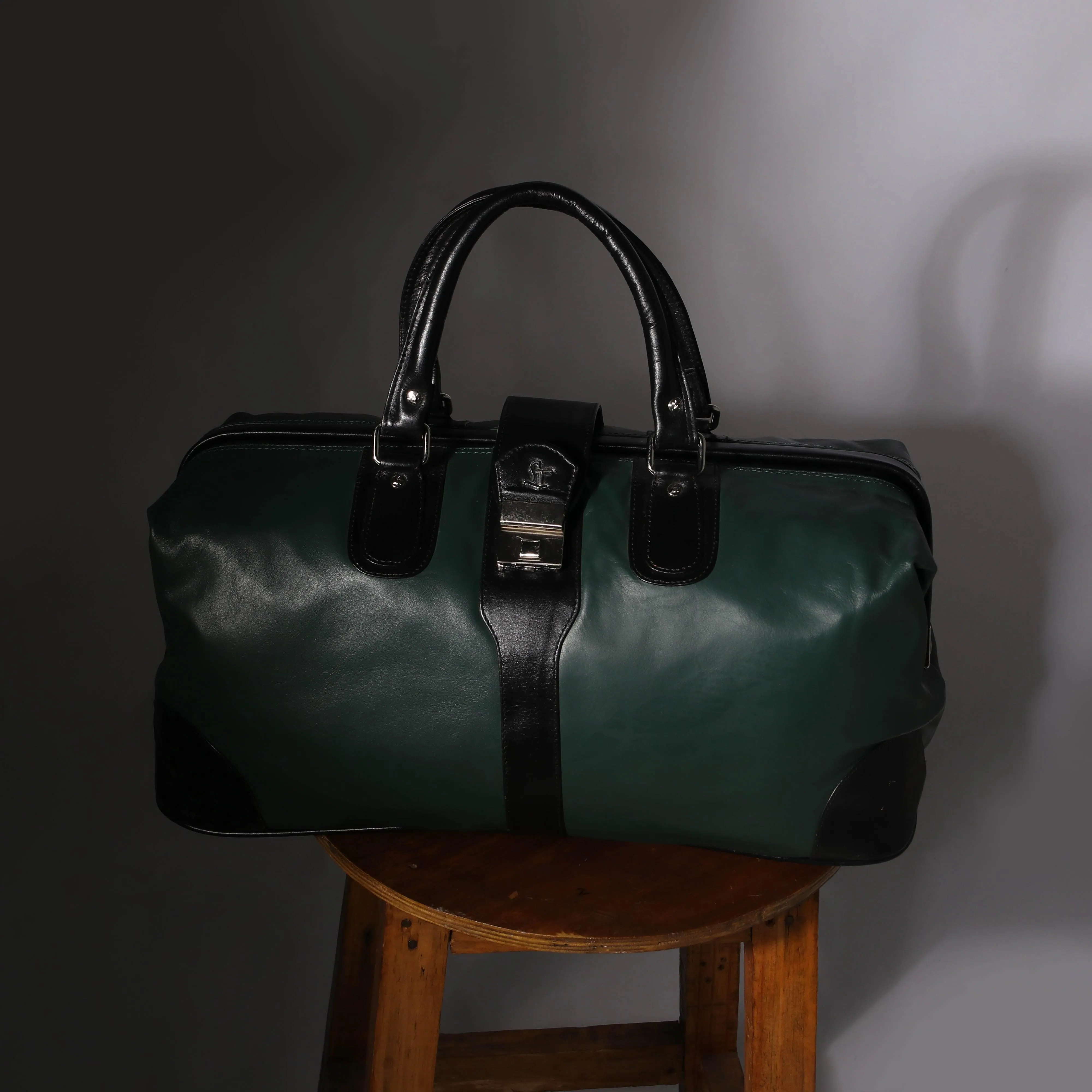 97 Leather Duffle Bag|Dual Color Combination Bag