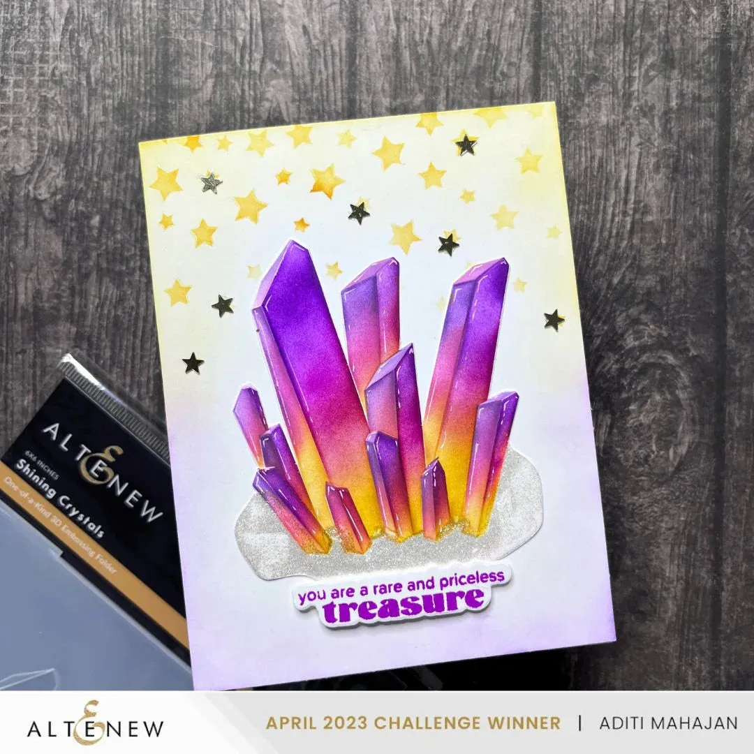 Altenew Shining Crystals 3D Embossing Folder*