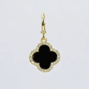 Amelia Black Pendant Gold CH-189