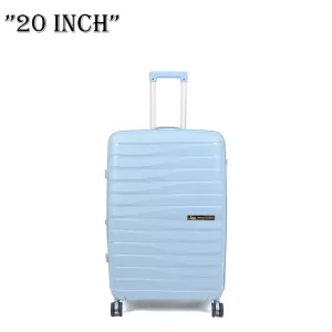 American Flyer Luggage Bag 20 Inch Cabin Size Luggage Trolly - Light Blue