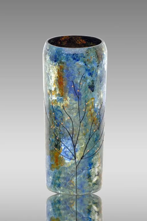 Art on Glass Vase