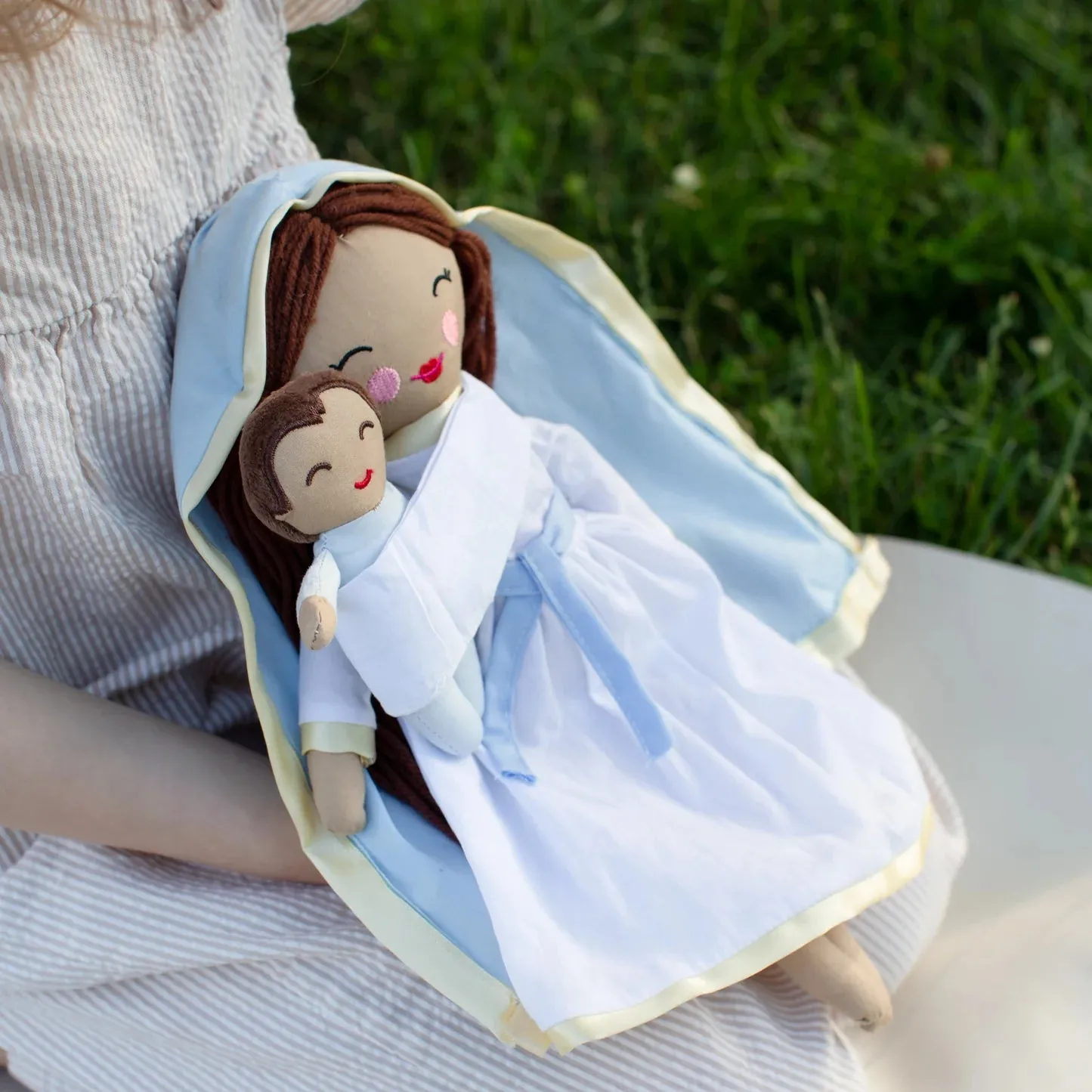 Baby Jesus Rag Doll & Wrap Carrier Set