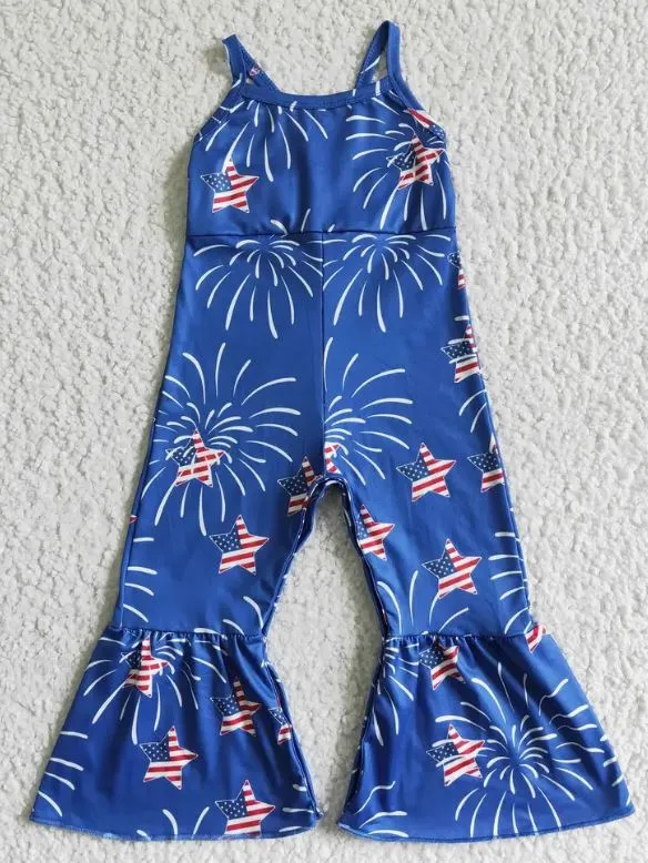 Baby You're a Firework Girls' 4th of July Jumpsuit