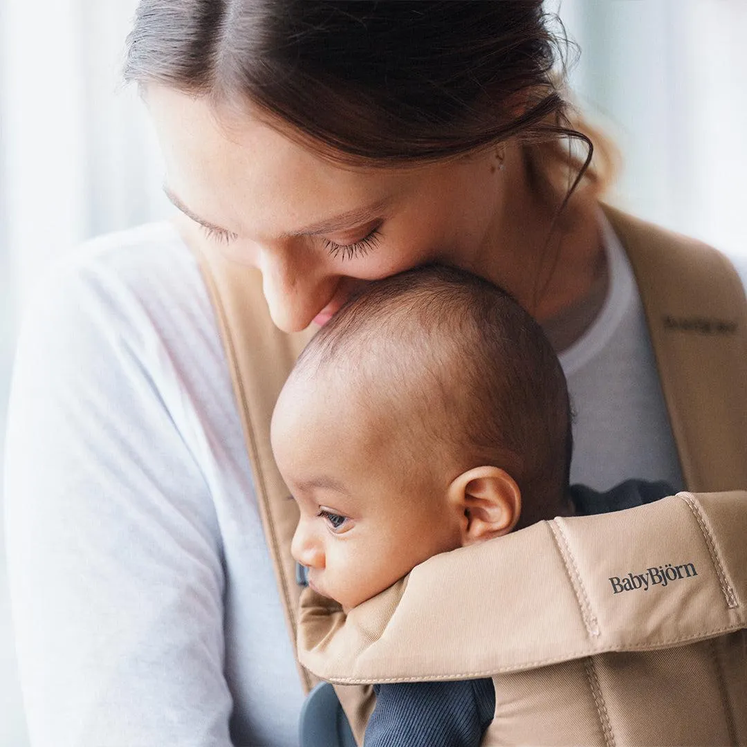 BabyBjorn Mini Woven Baby Carrier - Beige