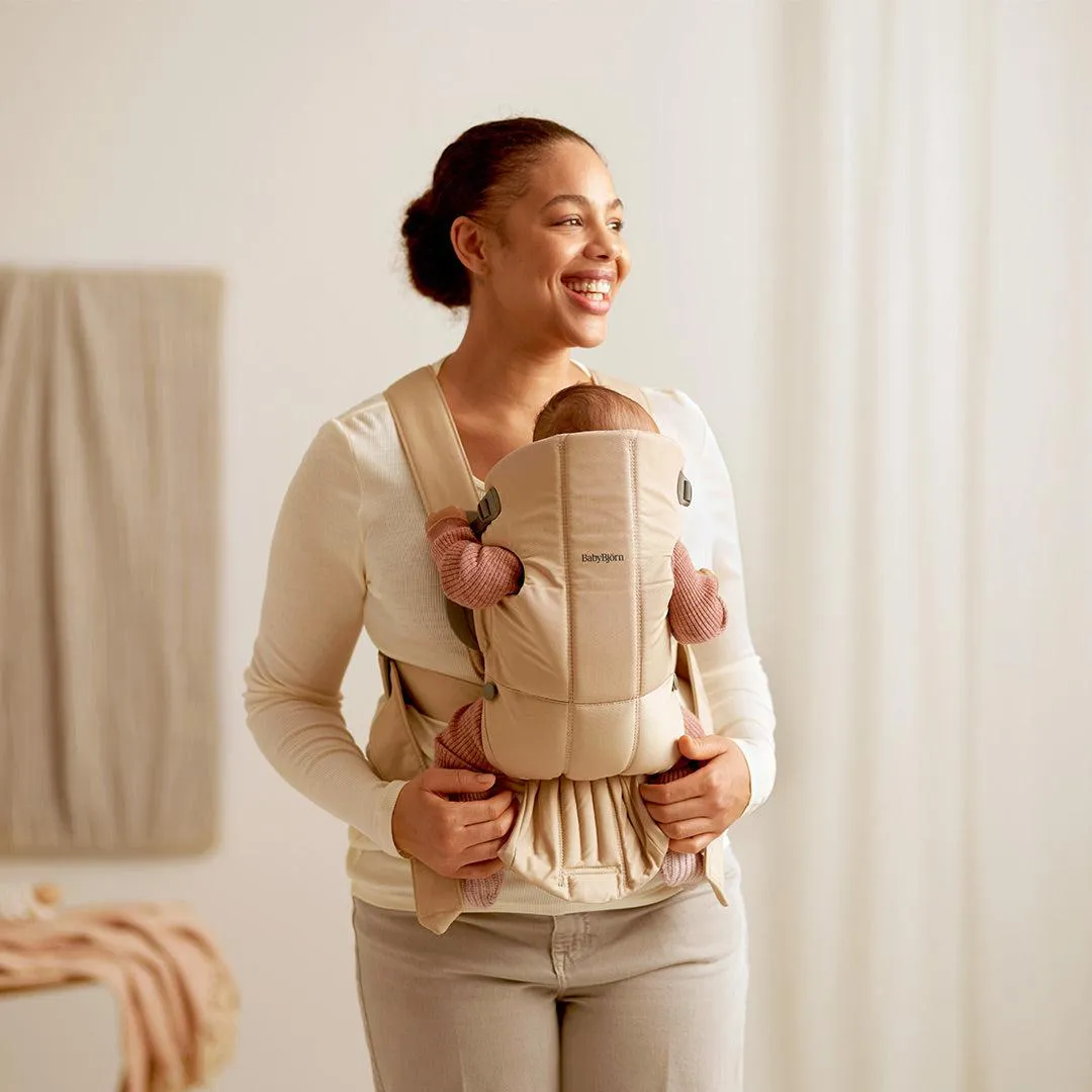 BabyBjorn Mini Woven Baby Carrier - Beige