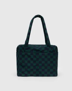 BAGGU | Small Cloud Carry On Navy Green Check