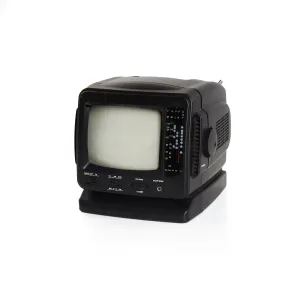 Black Portable Radio/ TV