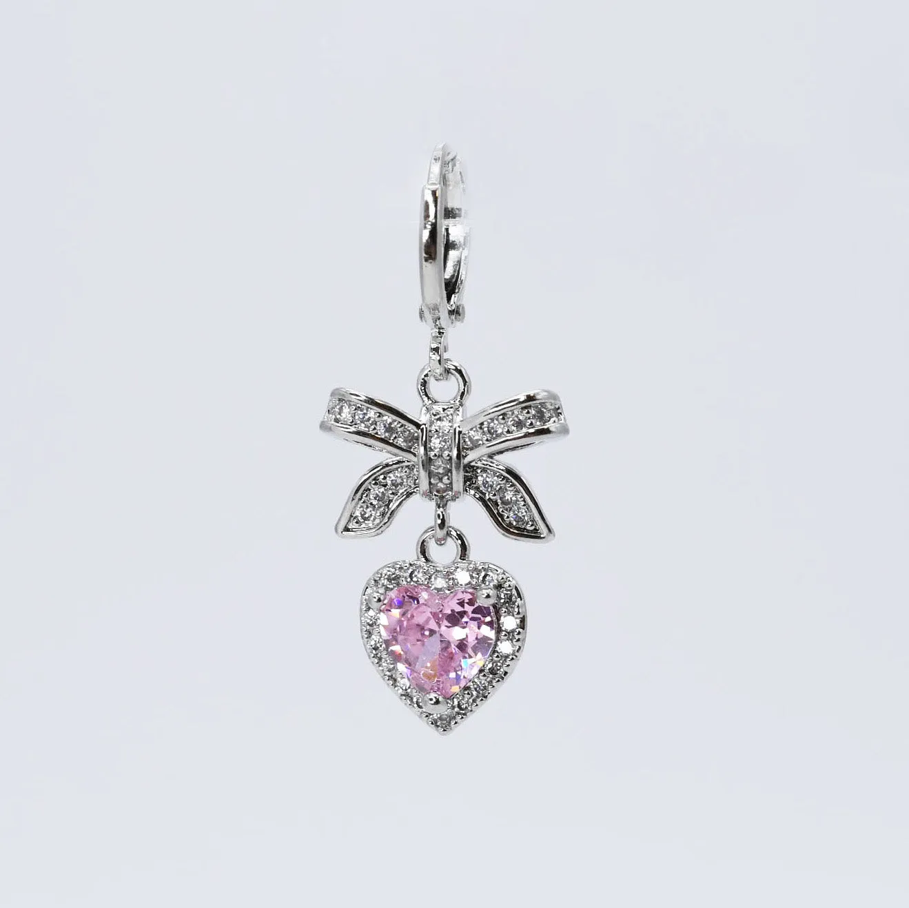 Bow Heart Charm CH-39