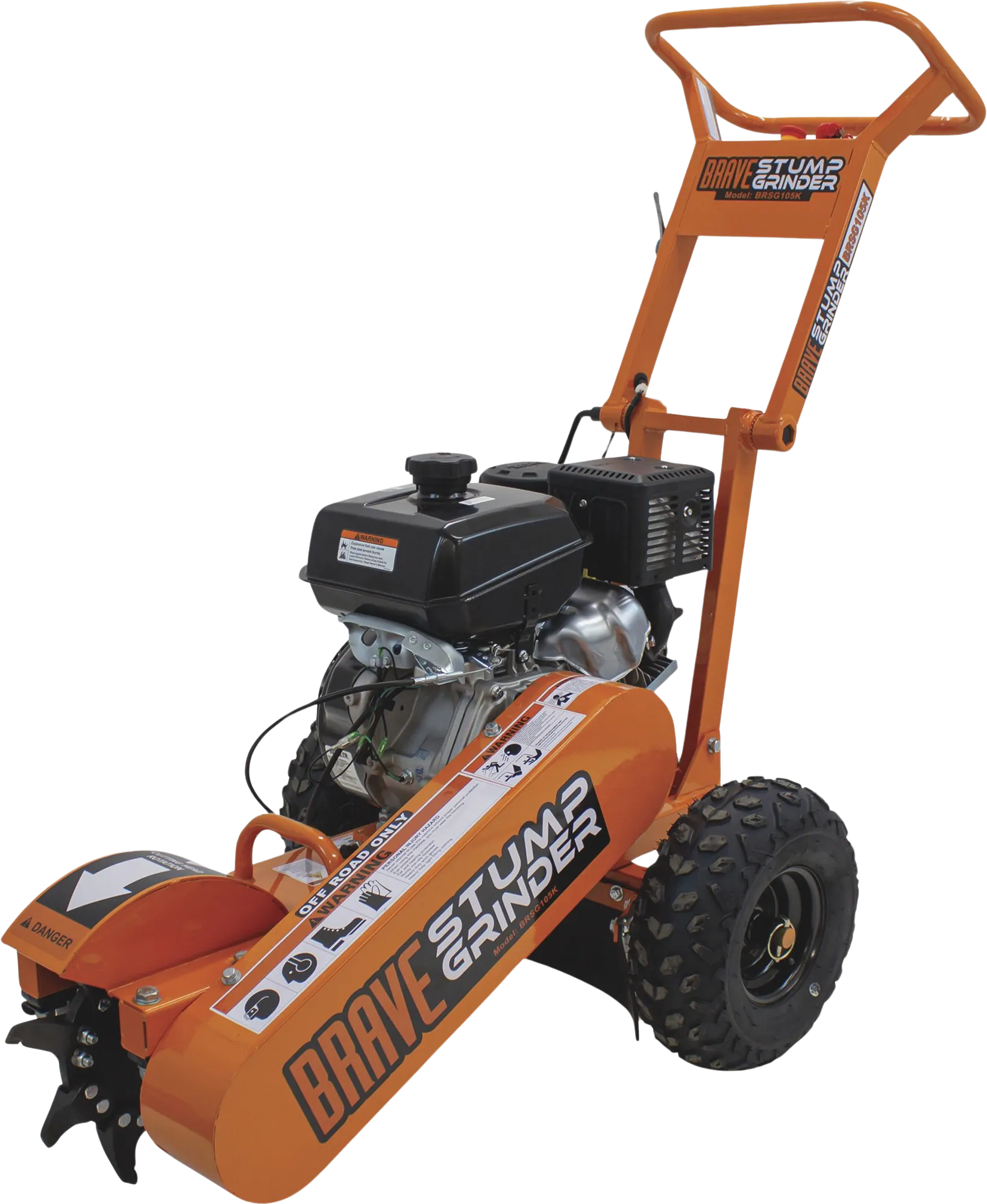 Brave Stump Grinder with Kohler Engine Gas 14 HP and 12" Cutter Direct Drive BRSG105K New