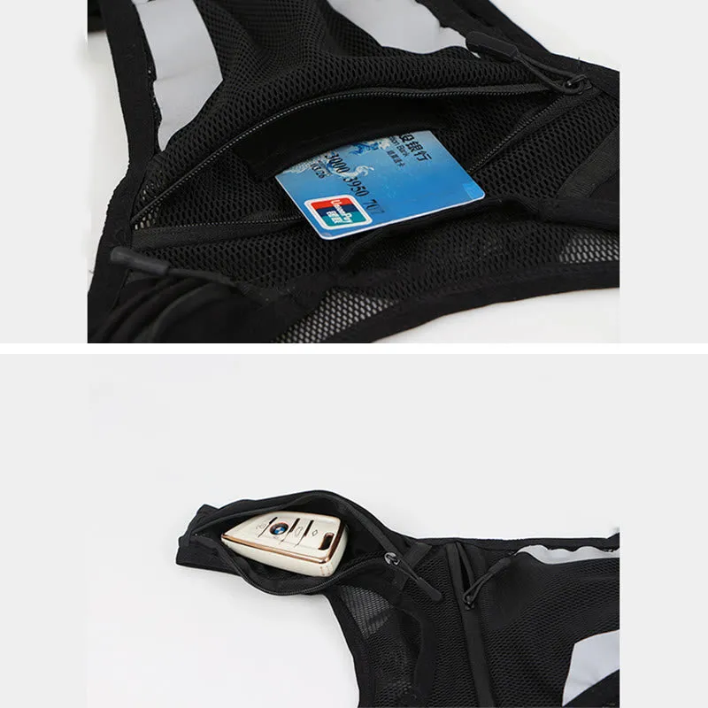 Breathable Lightweight Men's Mobile Phone Bag Outdoor Sports Running Vest Marathon Water Bag