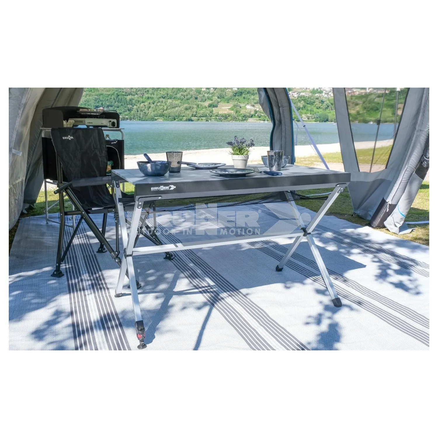 Brunner Titanium Axia 4 Rollable Table Top Camping Table