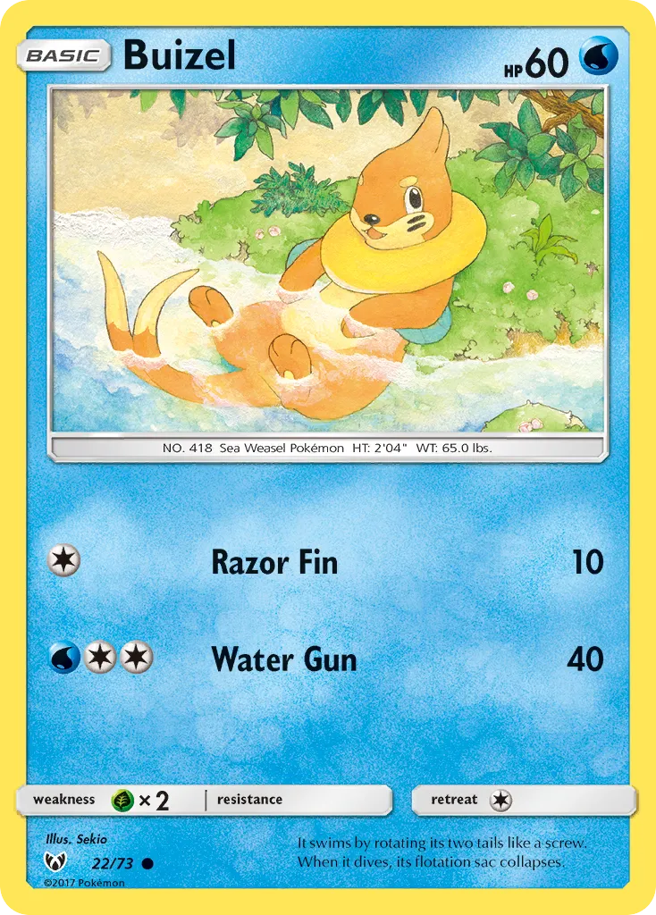 Buizel (22/73) [Sun & Moon: Shining Legends]