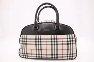 Burberry Boston Bag in Nova Check Canvas