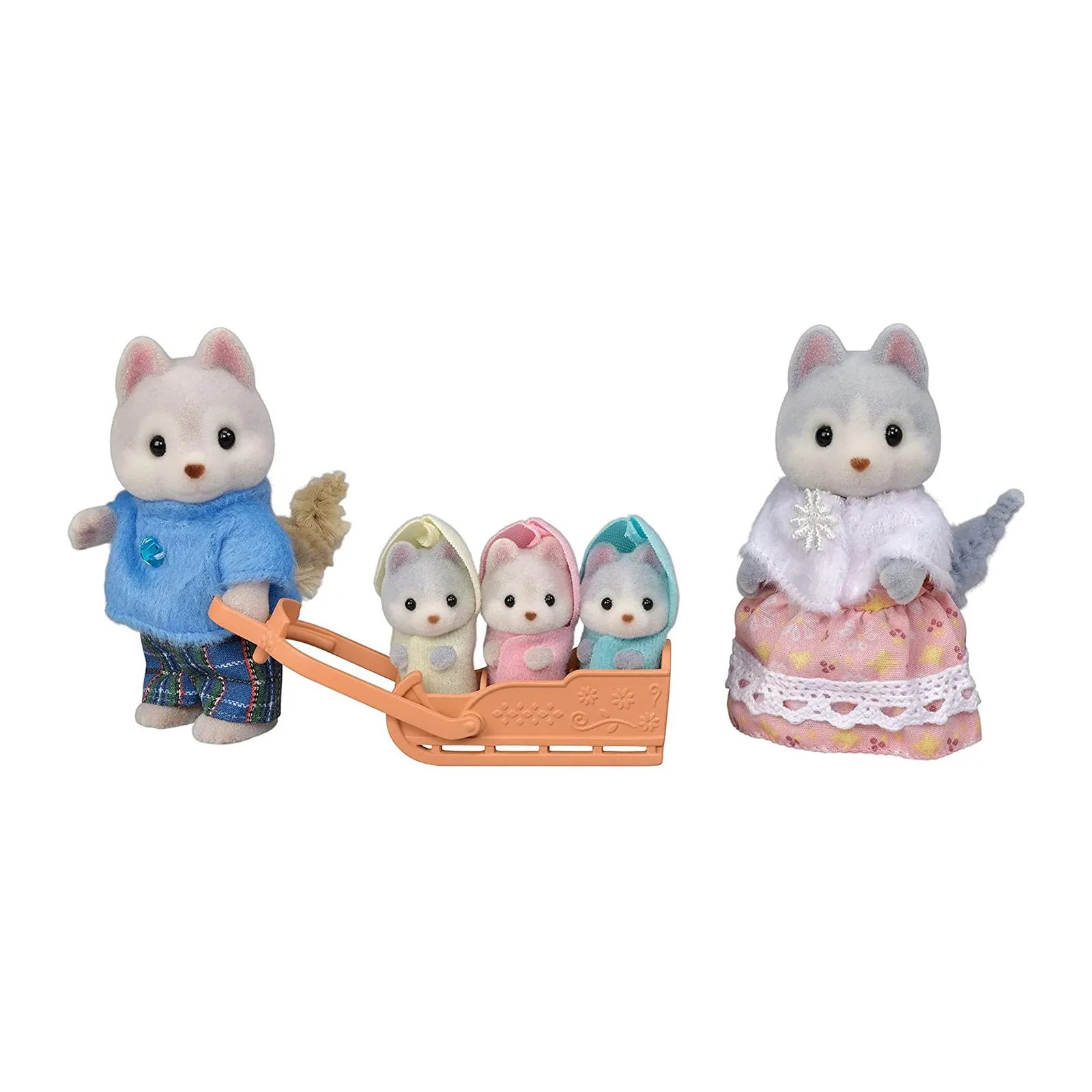 Calico Critters Husky Family Figure Set