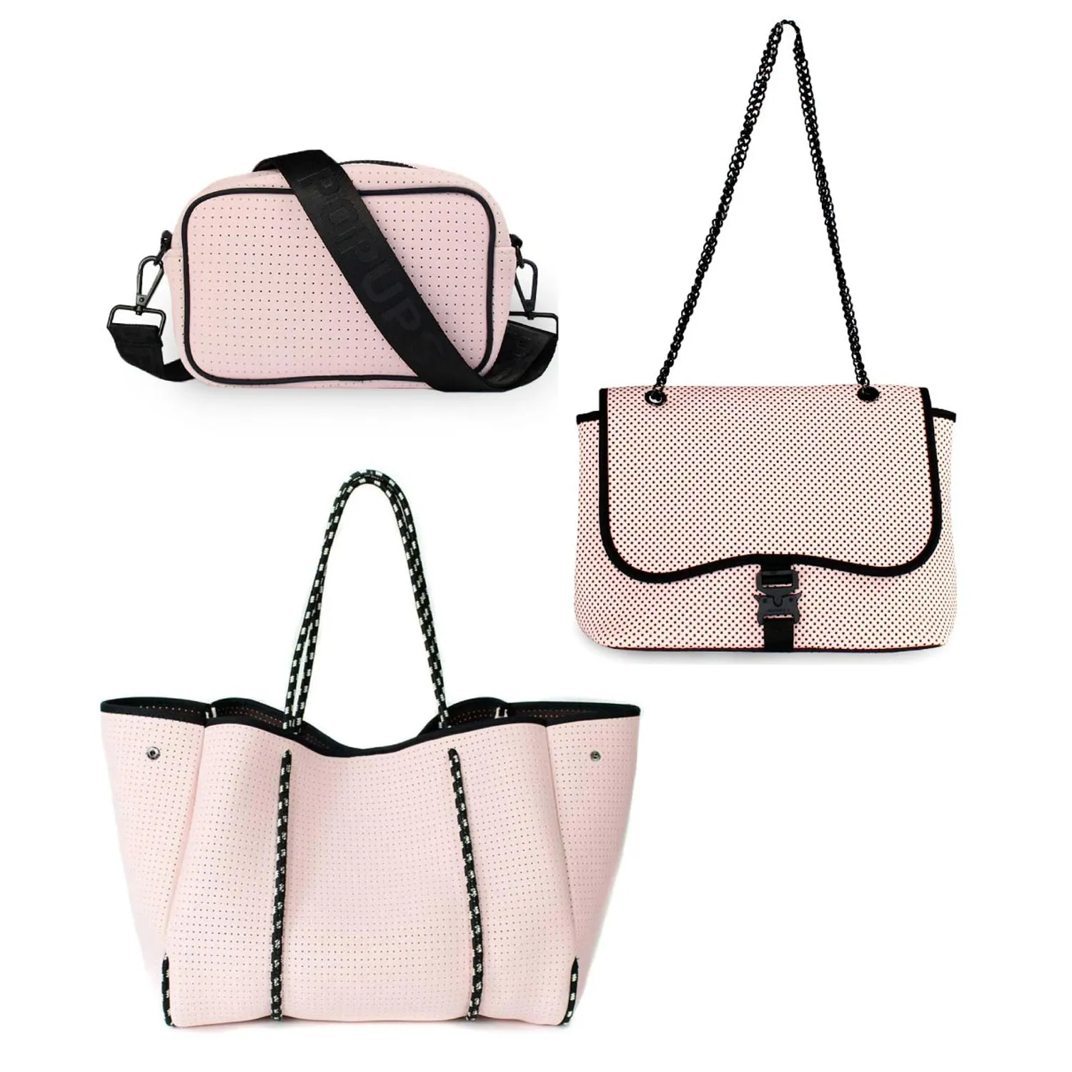 CAMERA BAG   FLAP CROSSBODY   EVERYDAY TOTE - PRETTY IN PINK