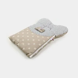 Carry Nest Heart Printed Brown & White