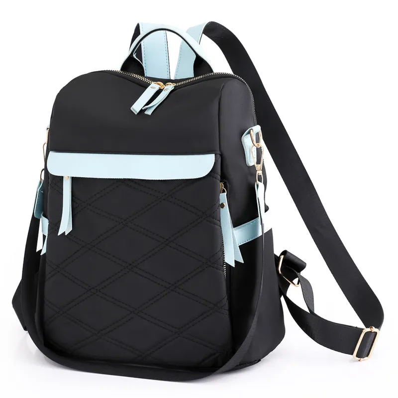 Casual Large-capacity Oxford Contrasting Backpack