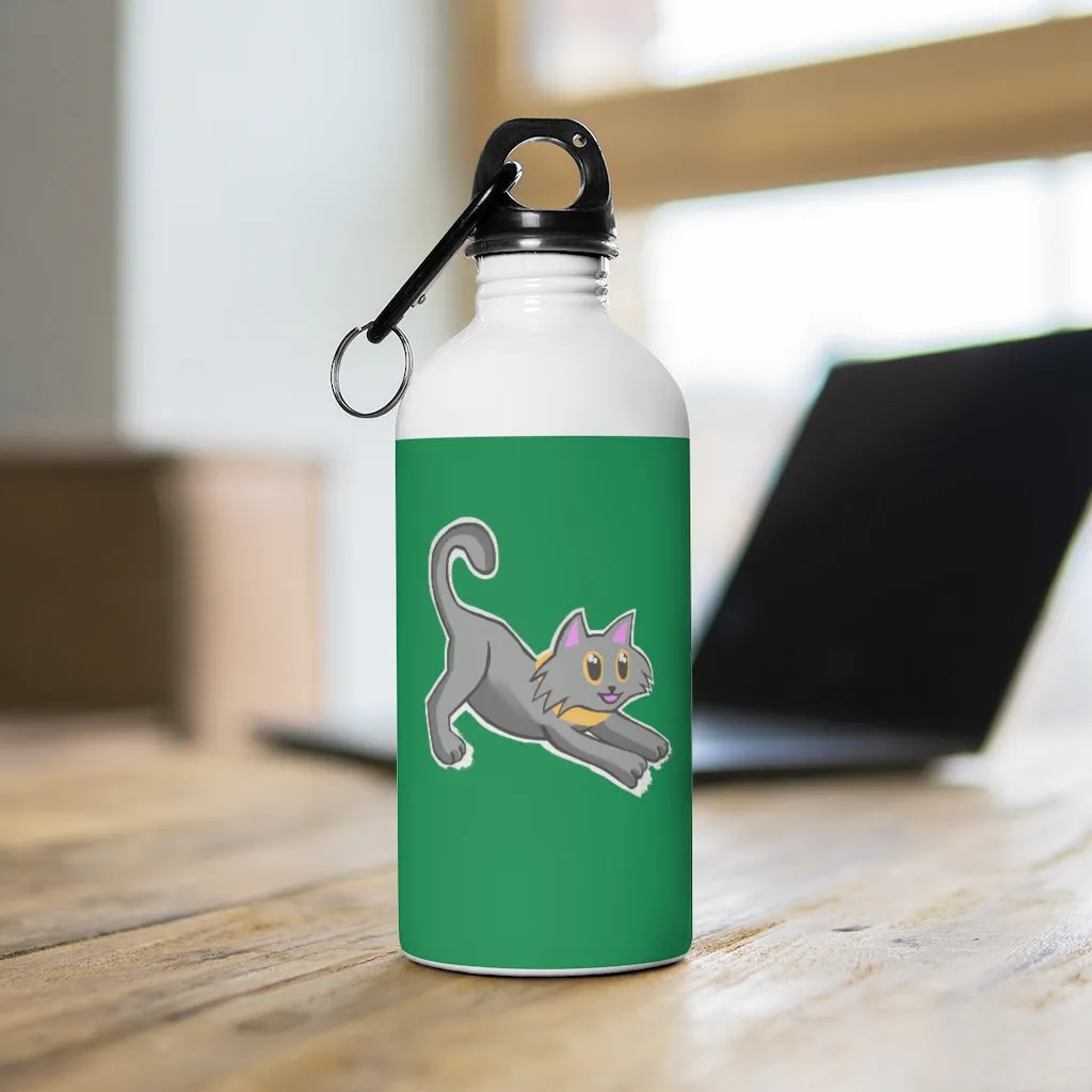 Cat Drawing Stainless Steel Water Bottle