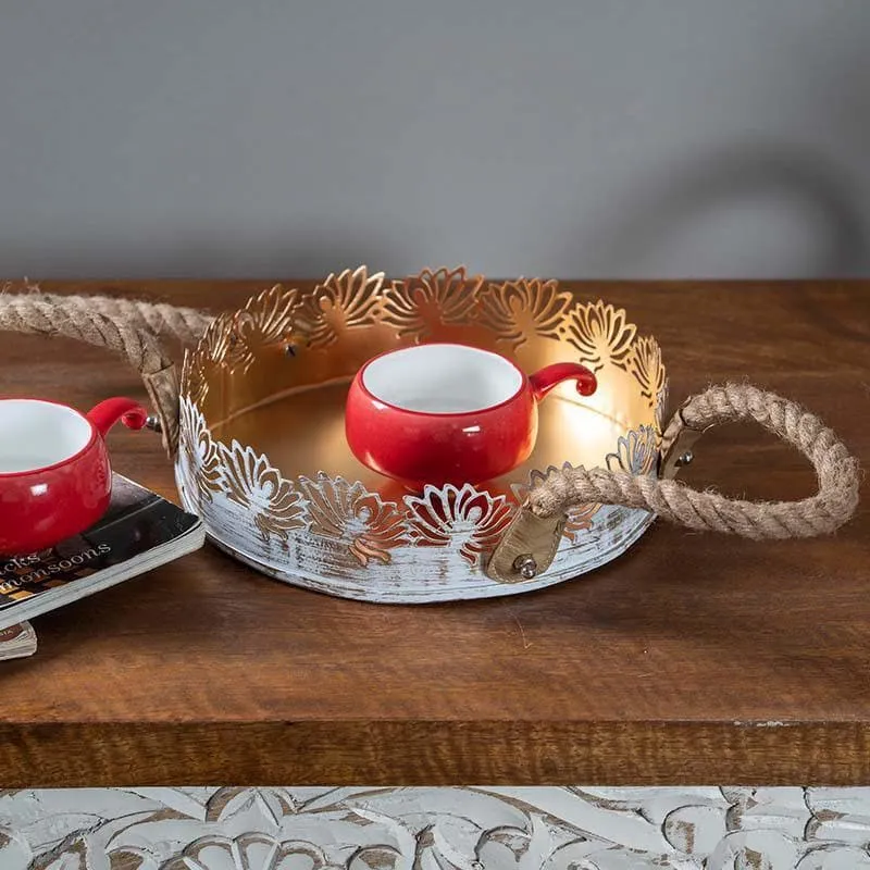 Charming Aureate Tray Set