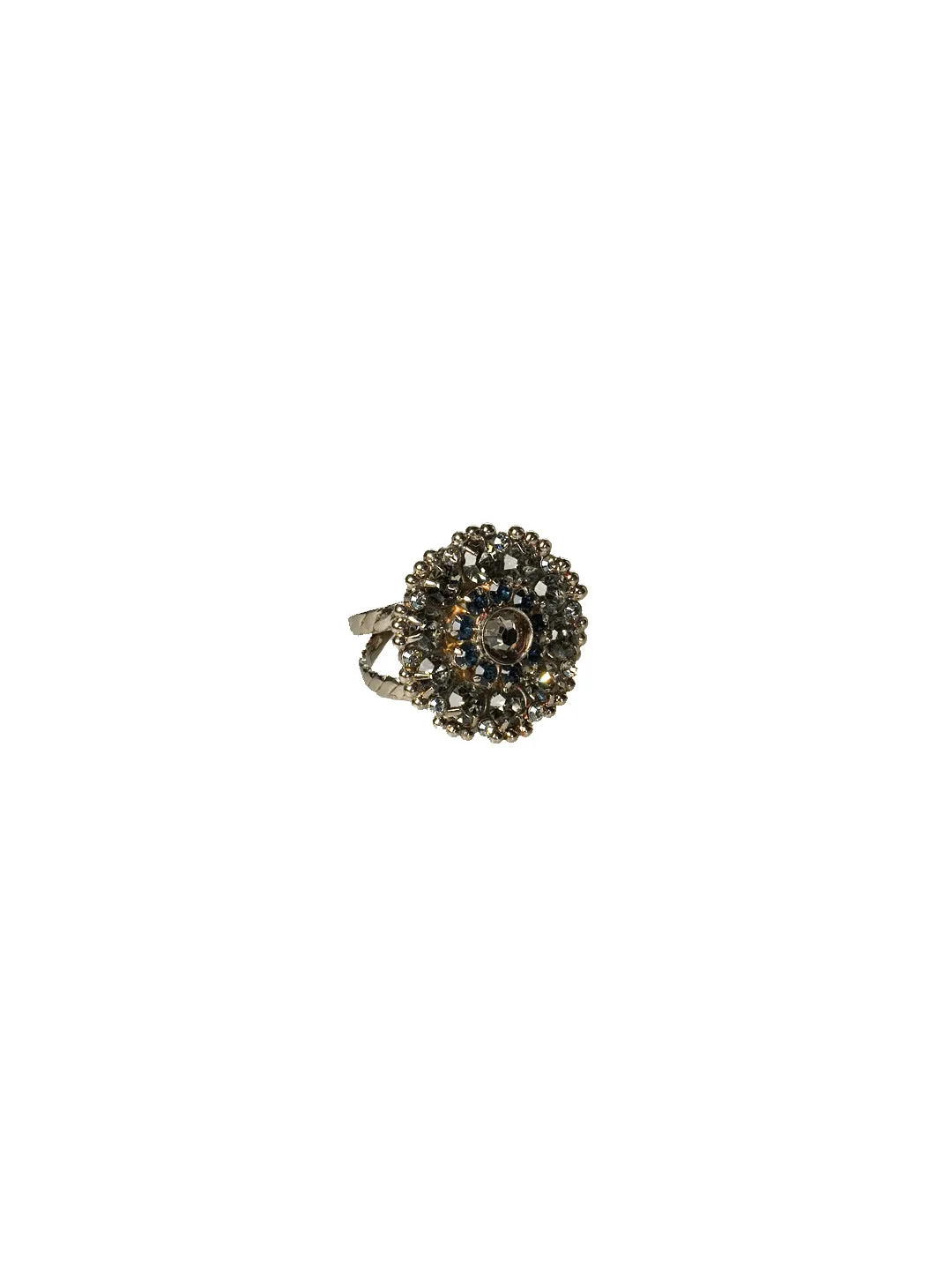 Charming Crystal Bloom Cocktail Ring - RBT78ASMLW