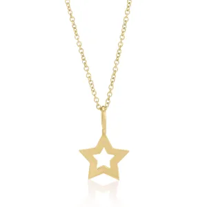 CHARMING-EMMA OUTLINE STAR PENDANT