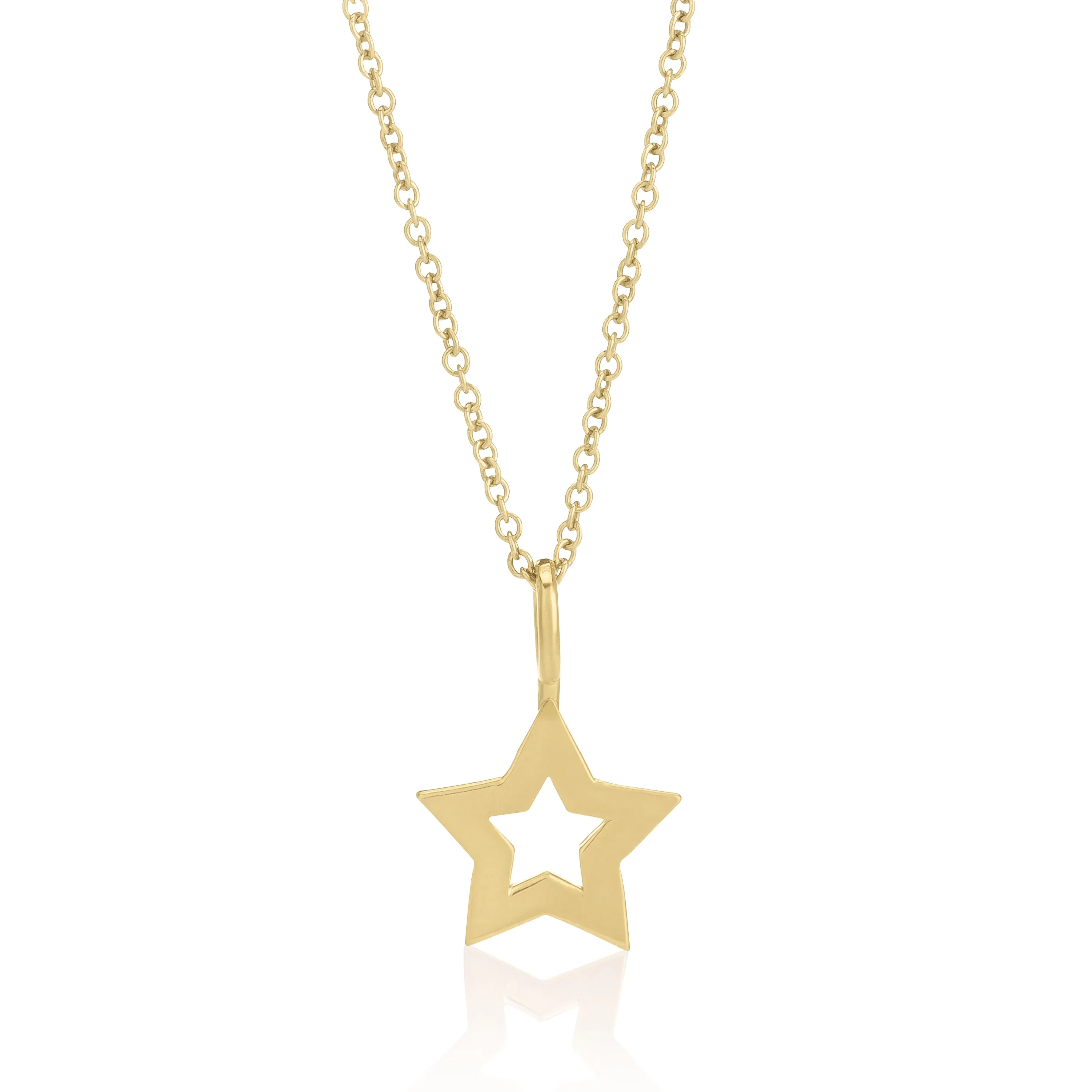 CHARMING-EMMA OUTLINE STAR PENDANT