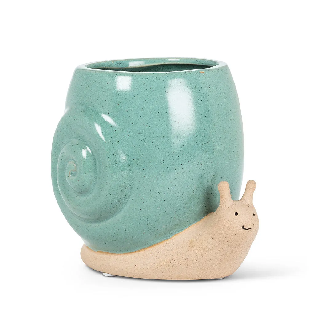 Charming Snail Planter - Blue