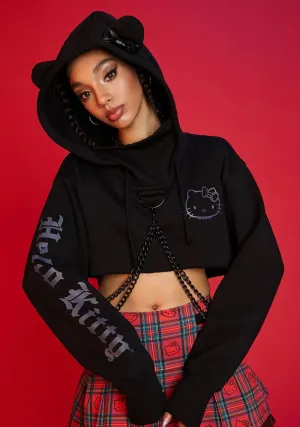 Charming Troublemaker Cropped Hoodie