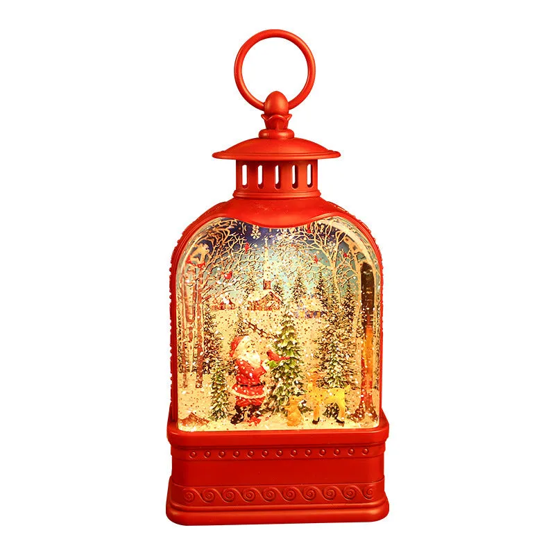 Christmas scene decoration decorations storefront music box portable children's birthday gift