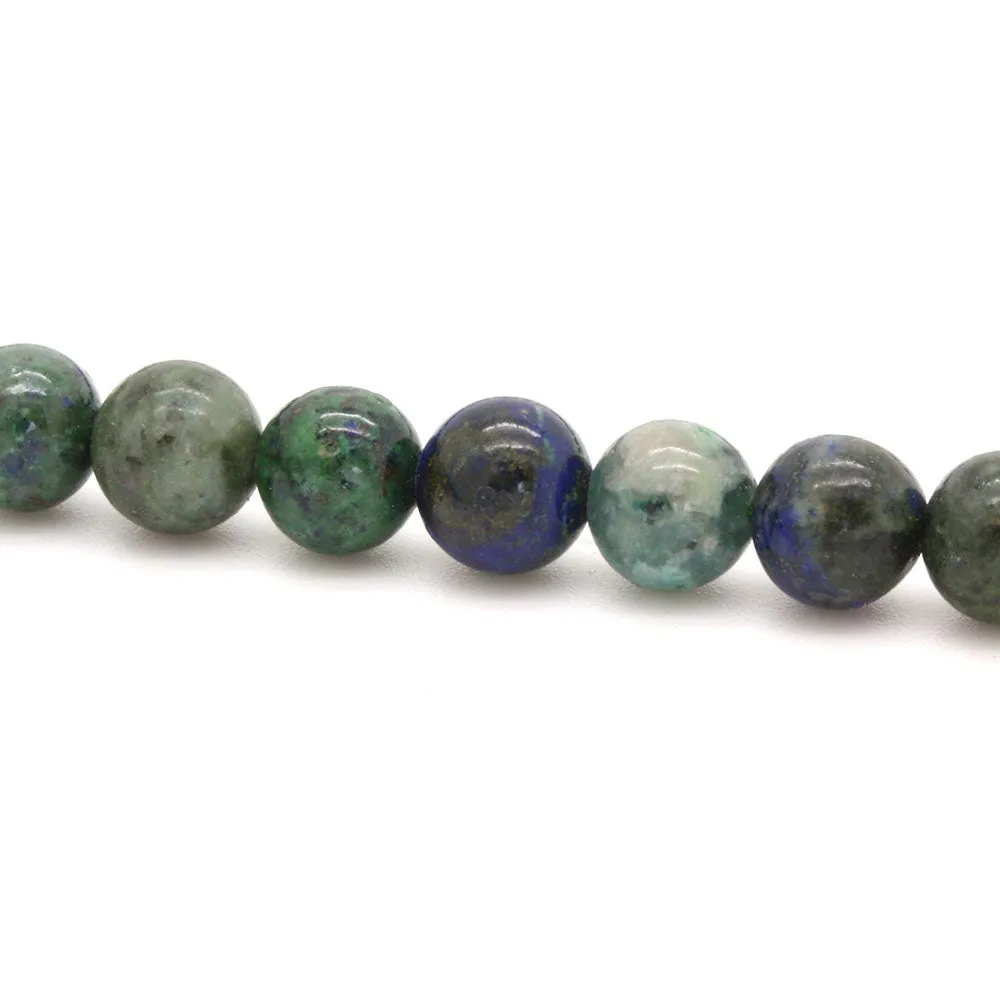 Chrysocolla Smooth Round Beads 6mm - String of 35cm