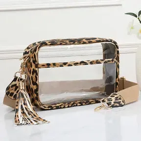 Clear Leopard Camera Bag Crossbody