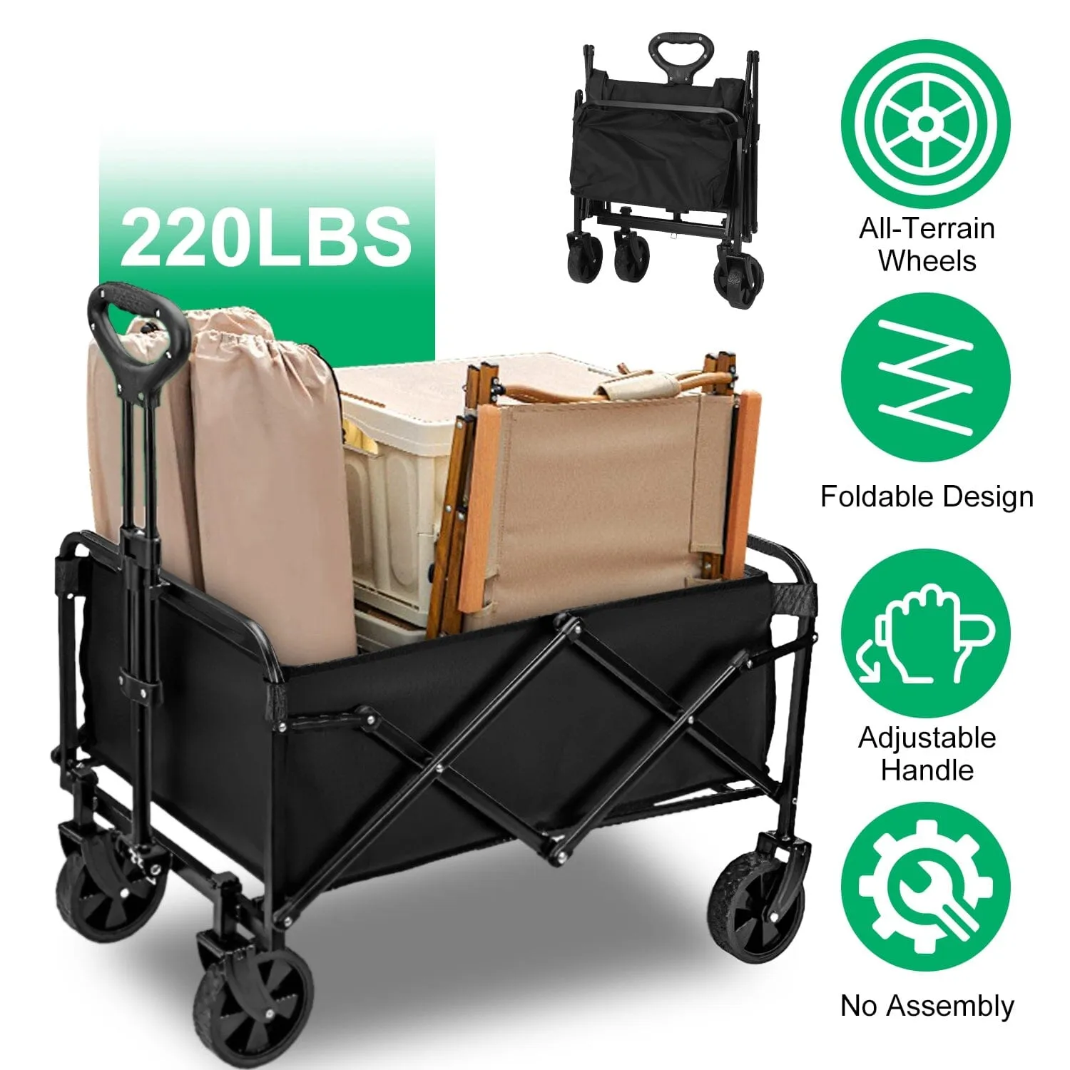 Collapsible Folding Wagon Cart