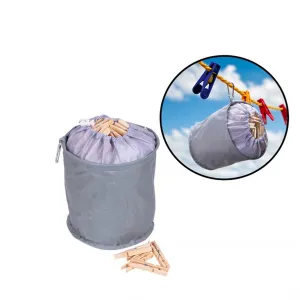 Collapsible Peg Bag With Draw String