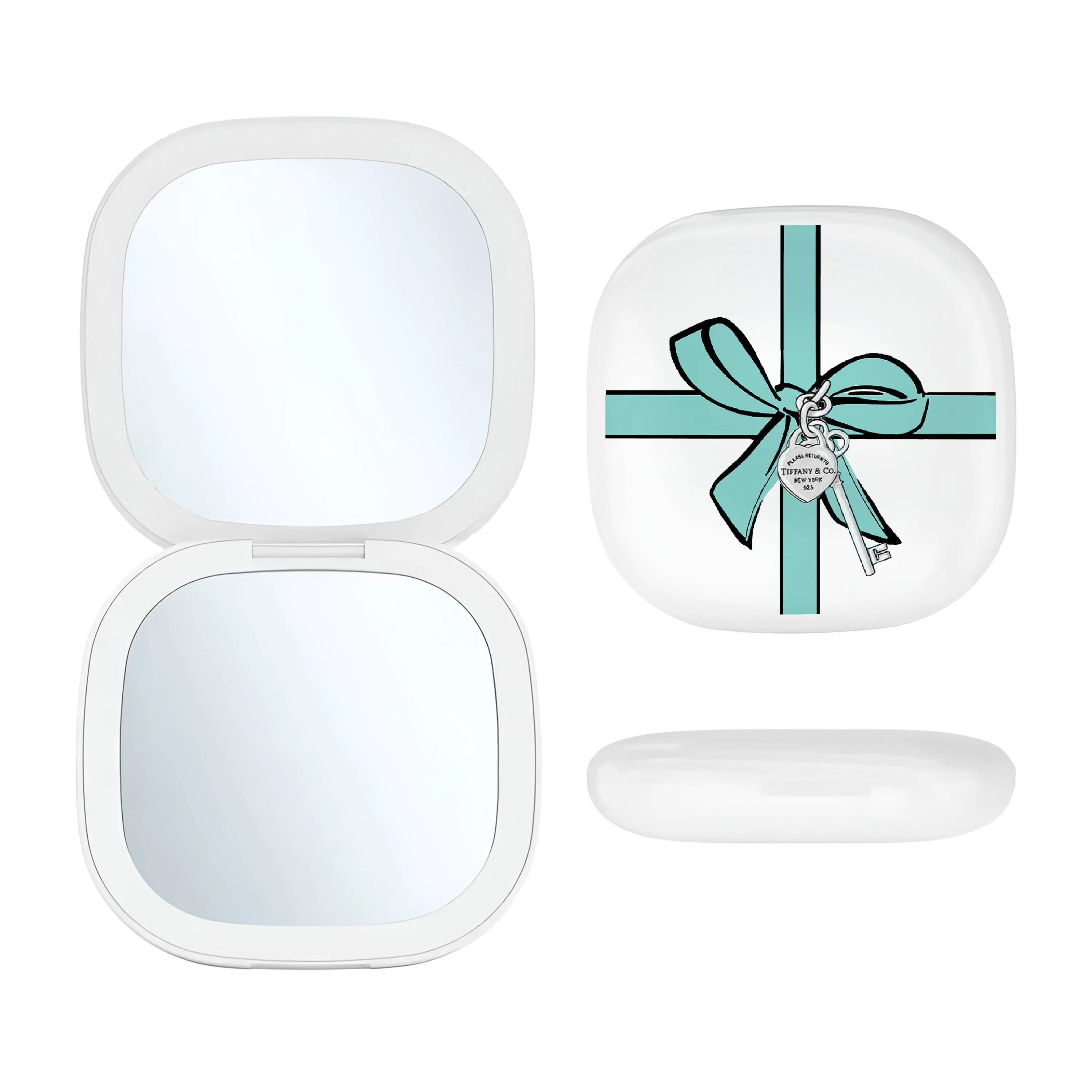 Compact Mirror LED-Blue Bow