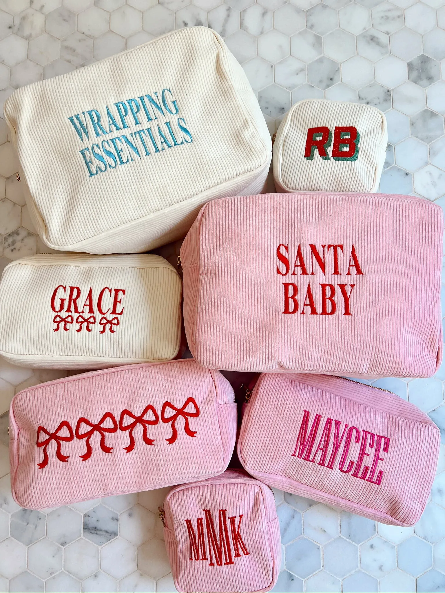 Corduroy Makeup Bag Collection