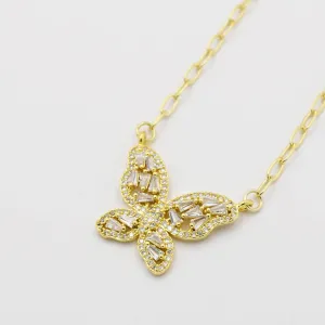 Crystal Butterfly Gold K20