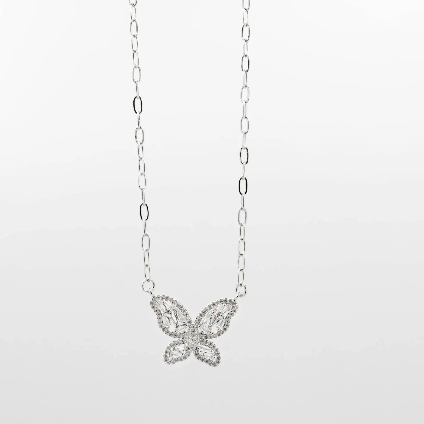 Crystal Butterfly Silver K20