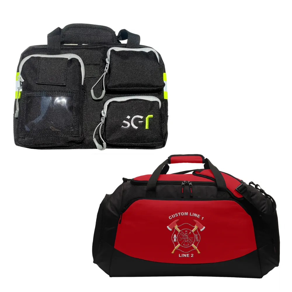 Customized Medium Duffle Bag & Ready Bag Bundle