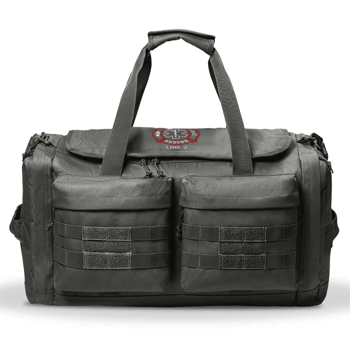 Customized Tactical Duffel Bag with Fire Rescue Embroidery