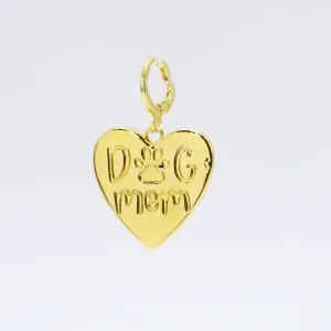 Dog Mom Heart Charm