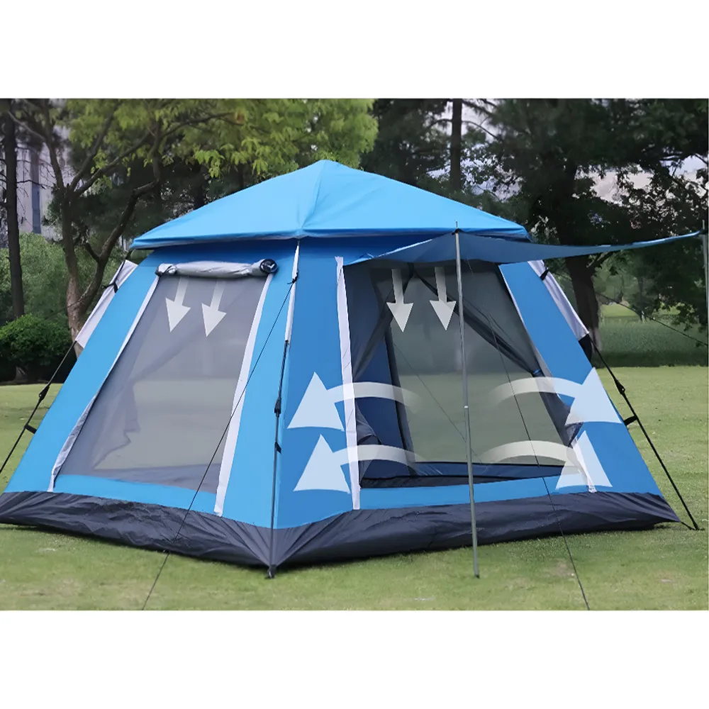 Double Door Automatic Quick Opening  Outdoor Camping Tent with Shade JG20375527