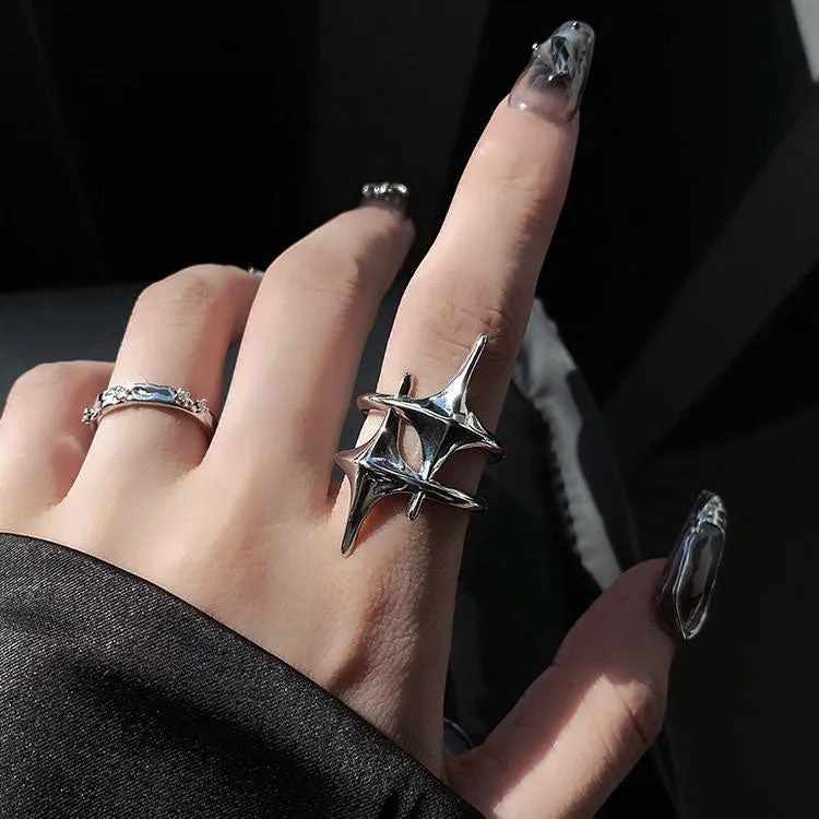 Double Star Aesthetic Ring